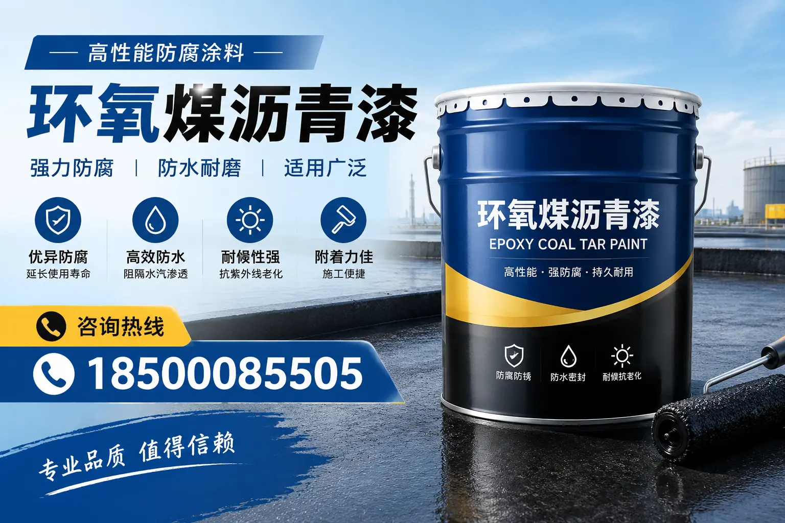 环氧煤沥青漆的主要成分与功能，安溪用户深度了解